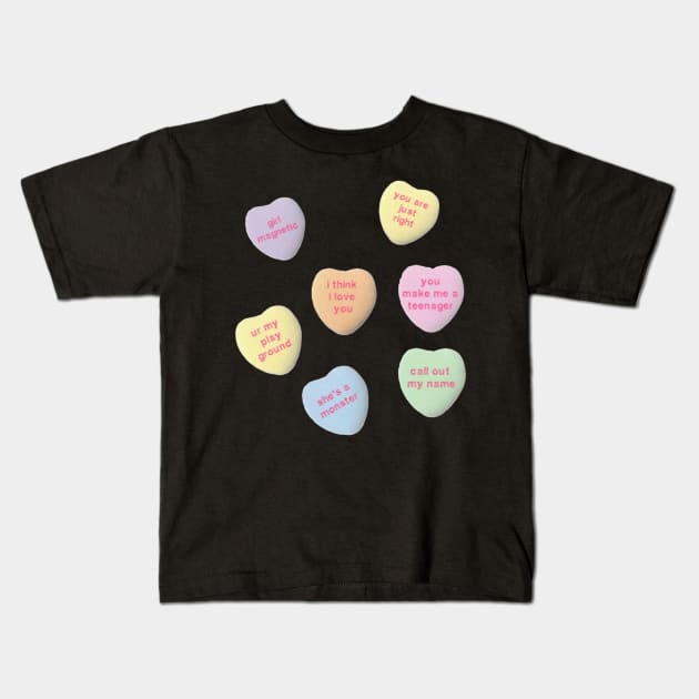 GOT7 Candy Hearts Kids T-Shirt by metanoiias